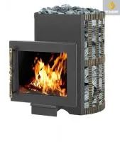 Банная печь Везувий Скиф Ковка 28 Панорама