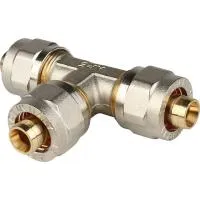 STOUT SFS-0009-000016 Тройник равнопроходный для металлопластиковых труб винтовой