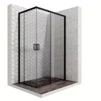 Прямоугольное душевое ограждение с раздвижными дверями 
