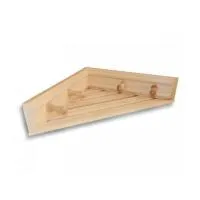 Полочка большая угловая (5 креплений), ОЛЬХА