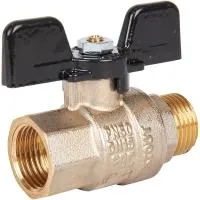 STOUT Кран SVB-0004-000015 шаровой полнопроходной, ВР/НР, ручка бабочка 1/2 