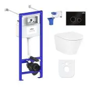 Комплект инсталляции и унитаза 7 в 1 Lavinia Boho Relfix Biore Compacto Rimless 87050180