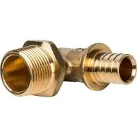 STOUT  SFA-0005-002034 Угольник-переходник с наружной резьбой 20xR 3/4 для труб из сшитого полиэтилена аксиальный